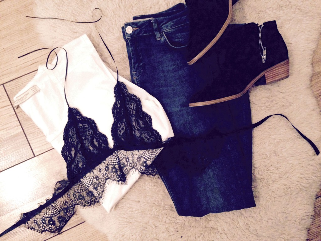 Elcy Intimates Kendall Lace Bralet Flat Lay Look Book