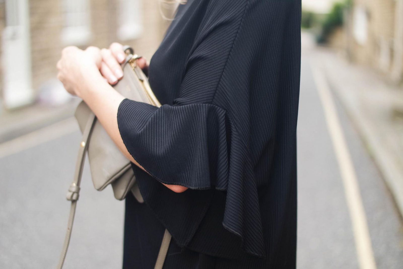 Little Black Dress Flared Sleeves