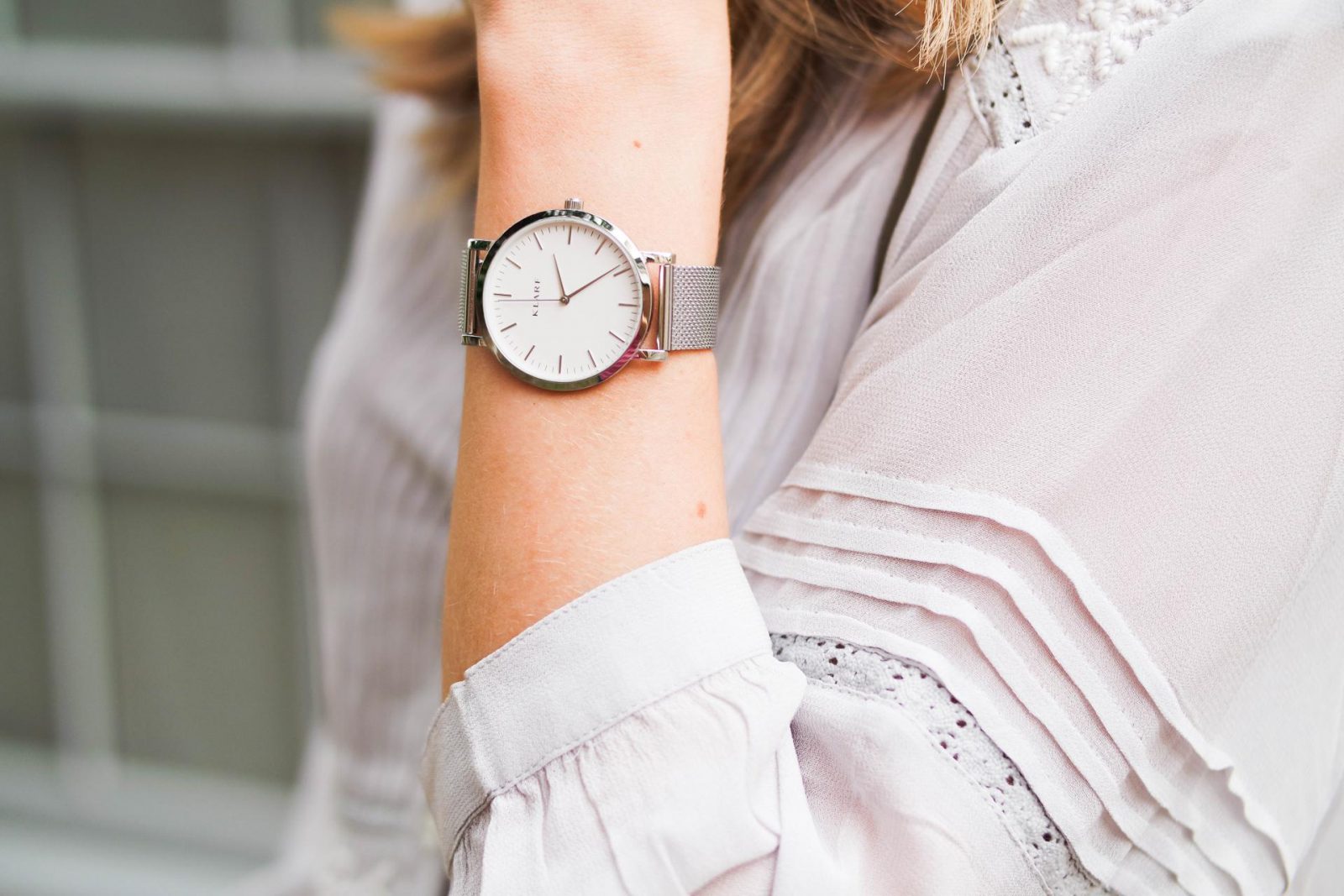 Peasant Blouse Silver Watch