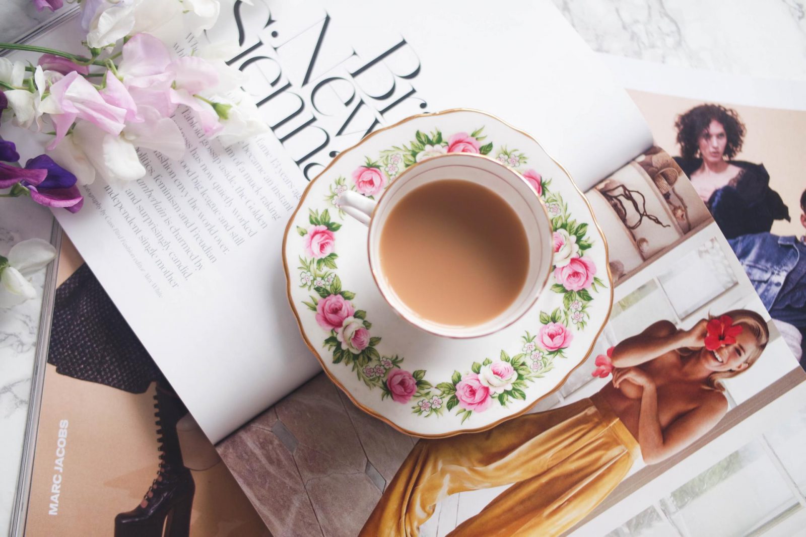 Practicing Mindfulness Vintage Teacup