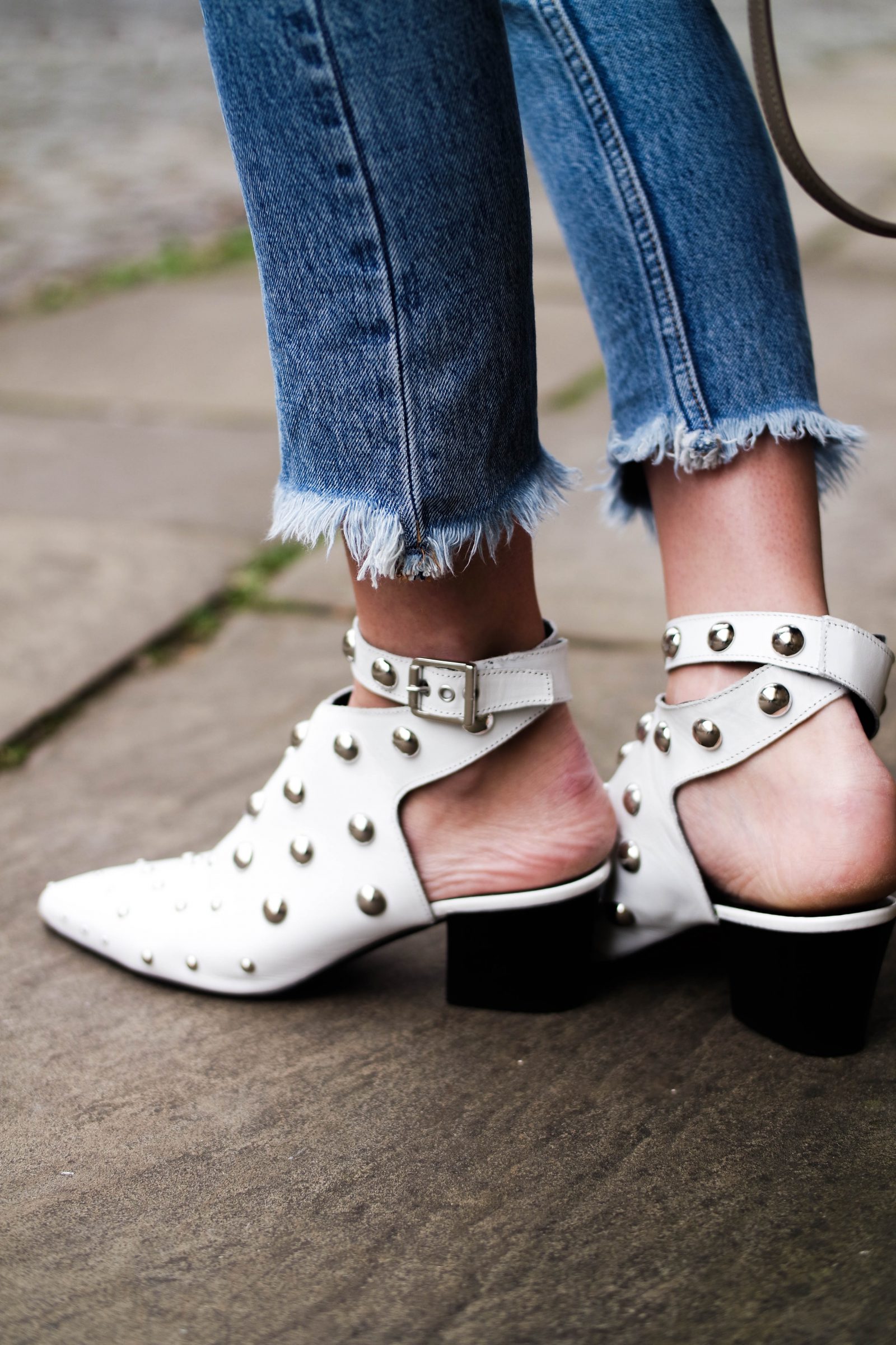 Layering Your Knitwear - Sheinside Knit - White Studded Topshop Boots