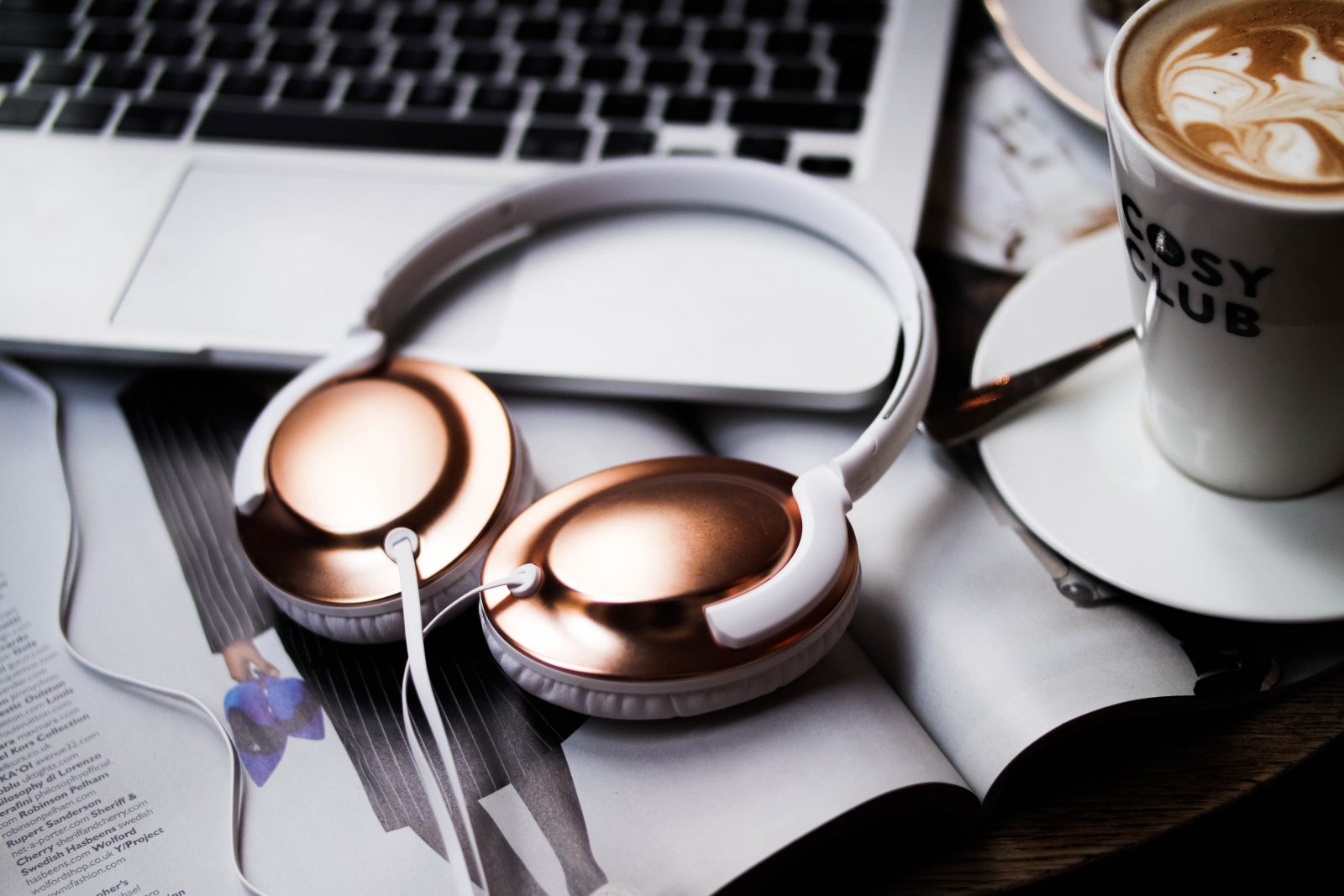 Youtube Editing on The Go - Rose Gold Headphones 
