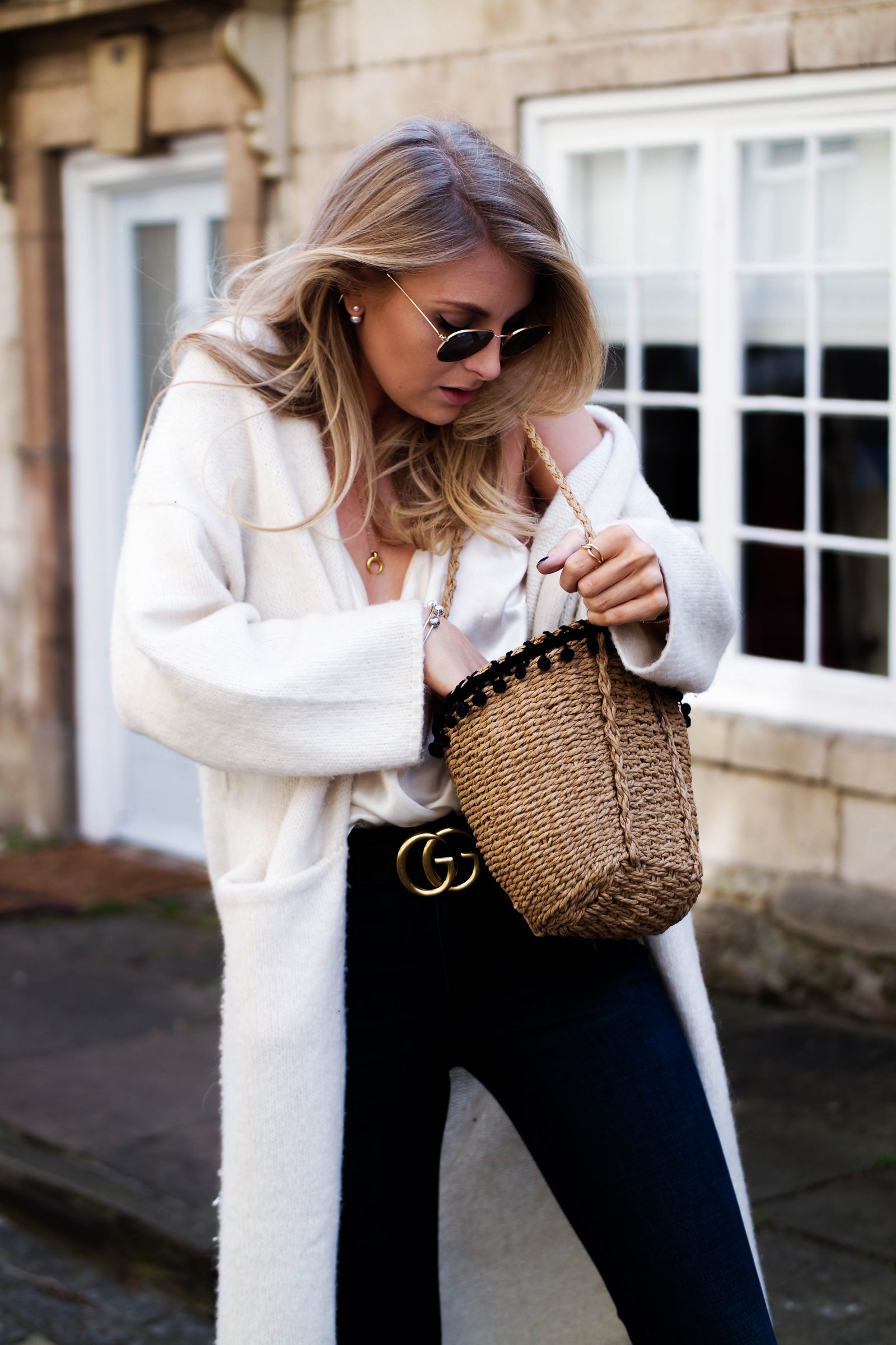 The New Denim - How To Wear Flares - Zara Basket Bag