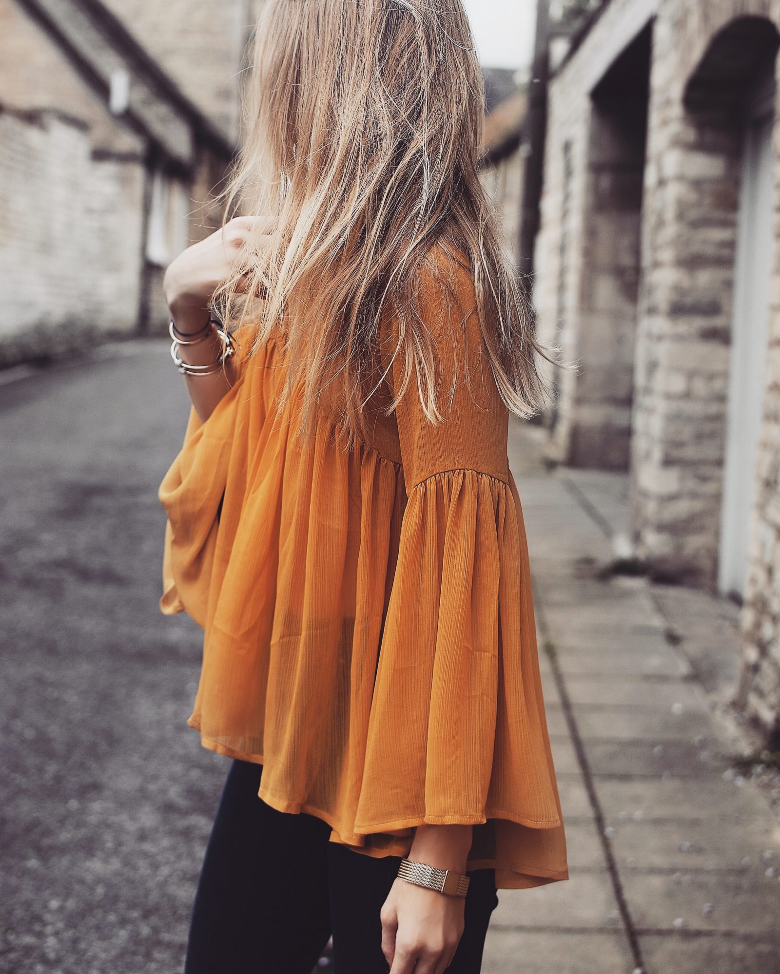 Chloe Dupe - Mustard Floaty Top