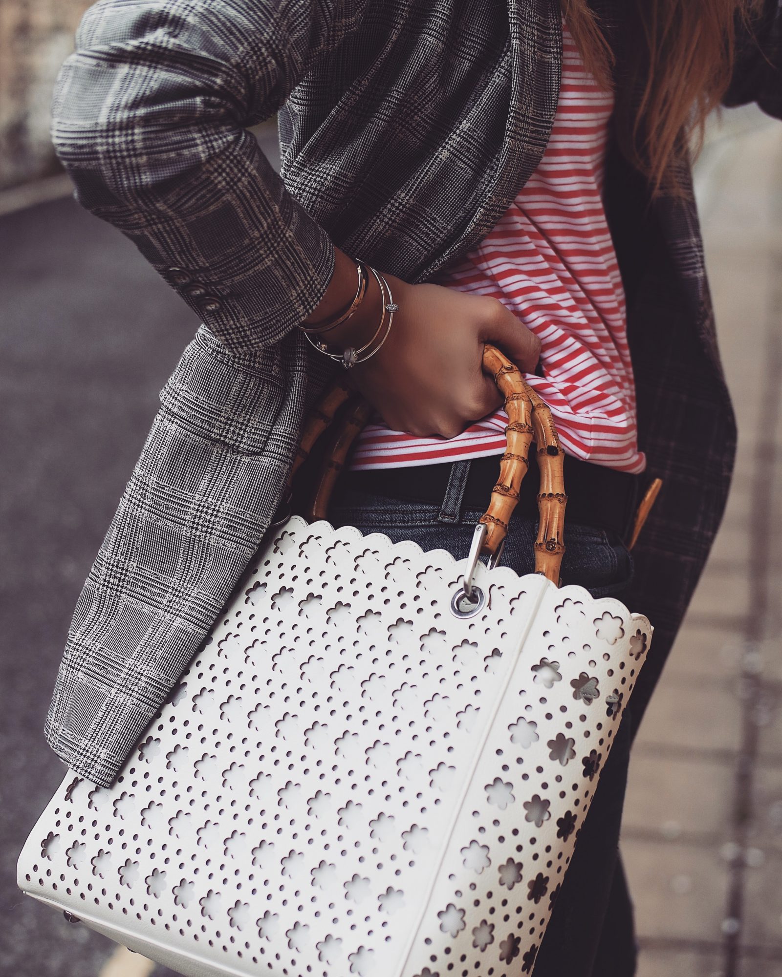 Classic Breton Tee - Bamboo Handle Tote Bag