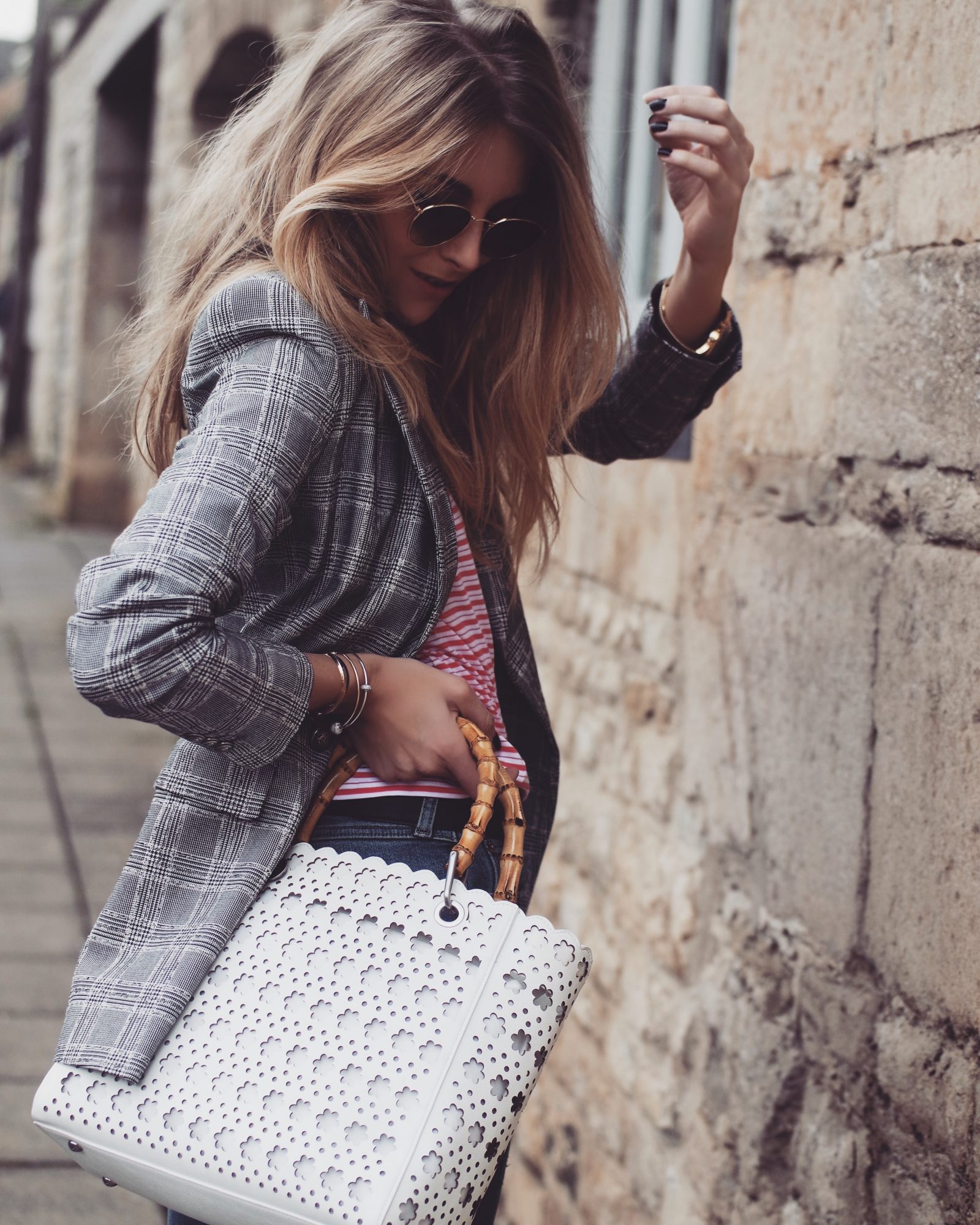 Classic Breton Tee - Checked Blazer