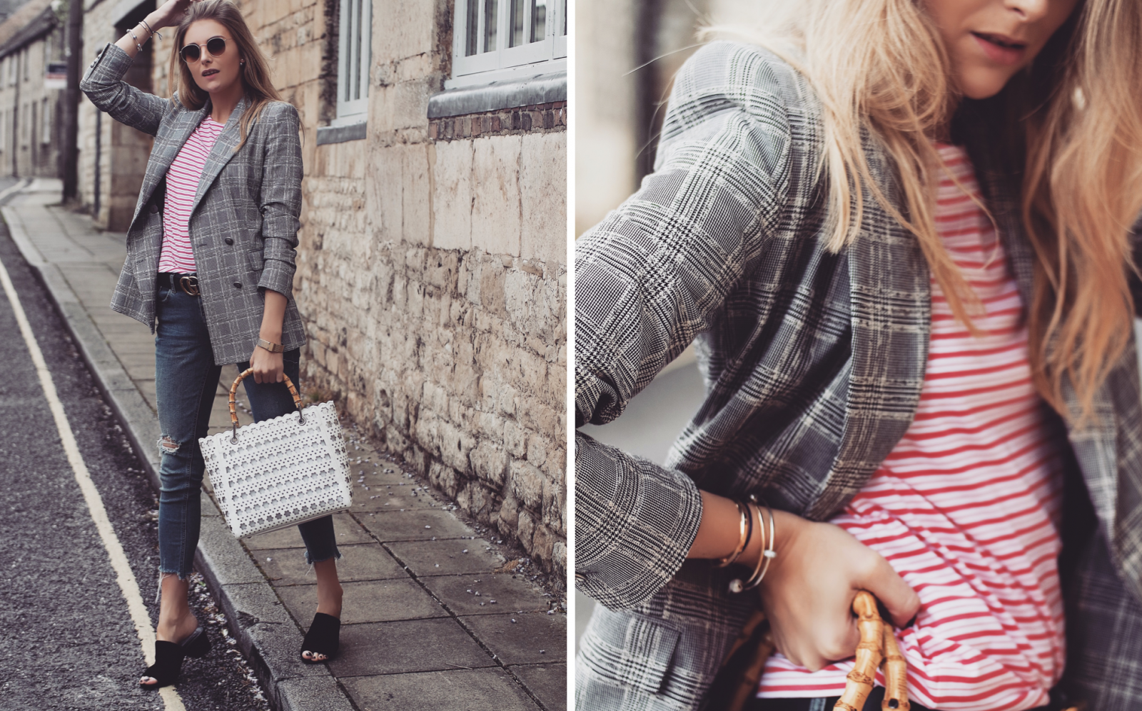 Classic Breton Tee - Zara Check Blazer