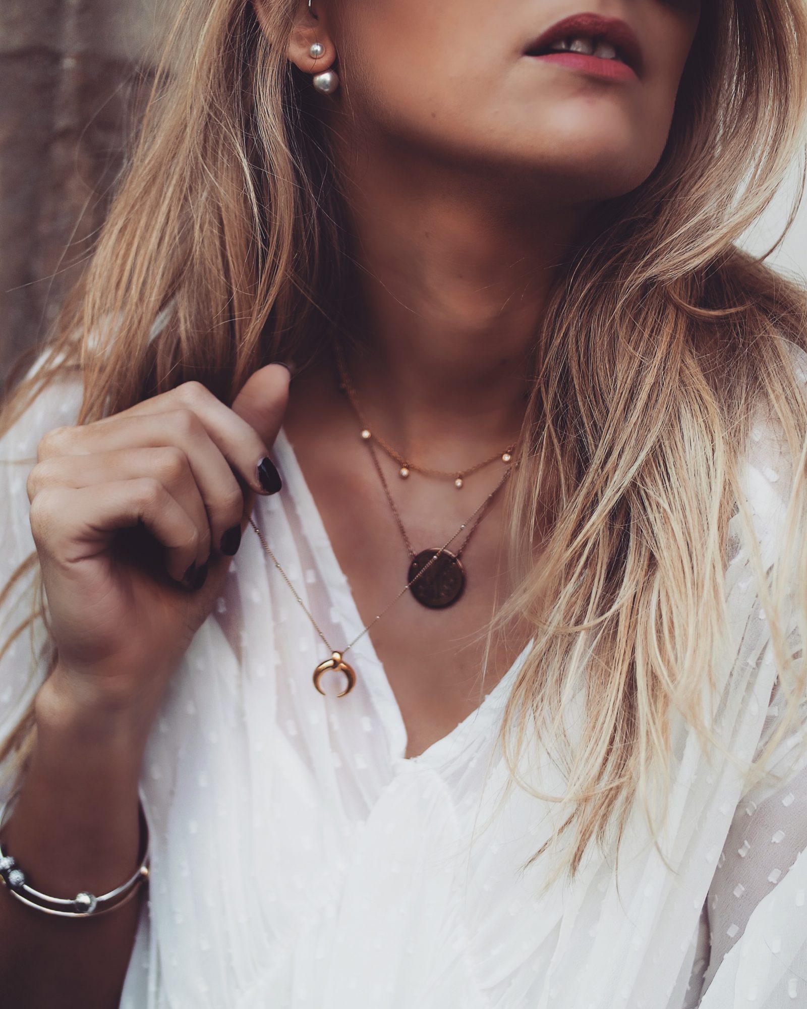 Little White Dress - Gold Layered Necklace