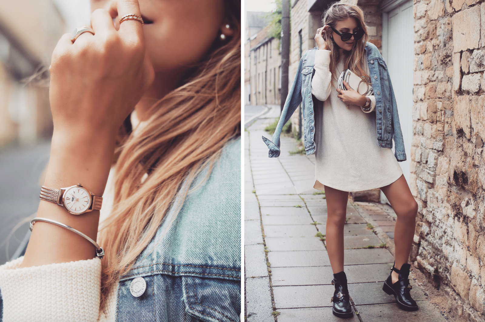 Henry London Rose Gold Watch - Street Style Lookbook