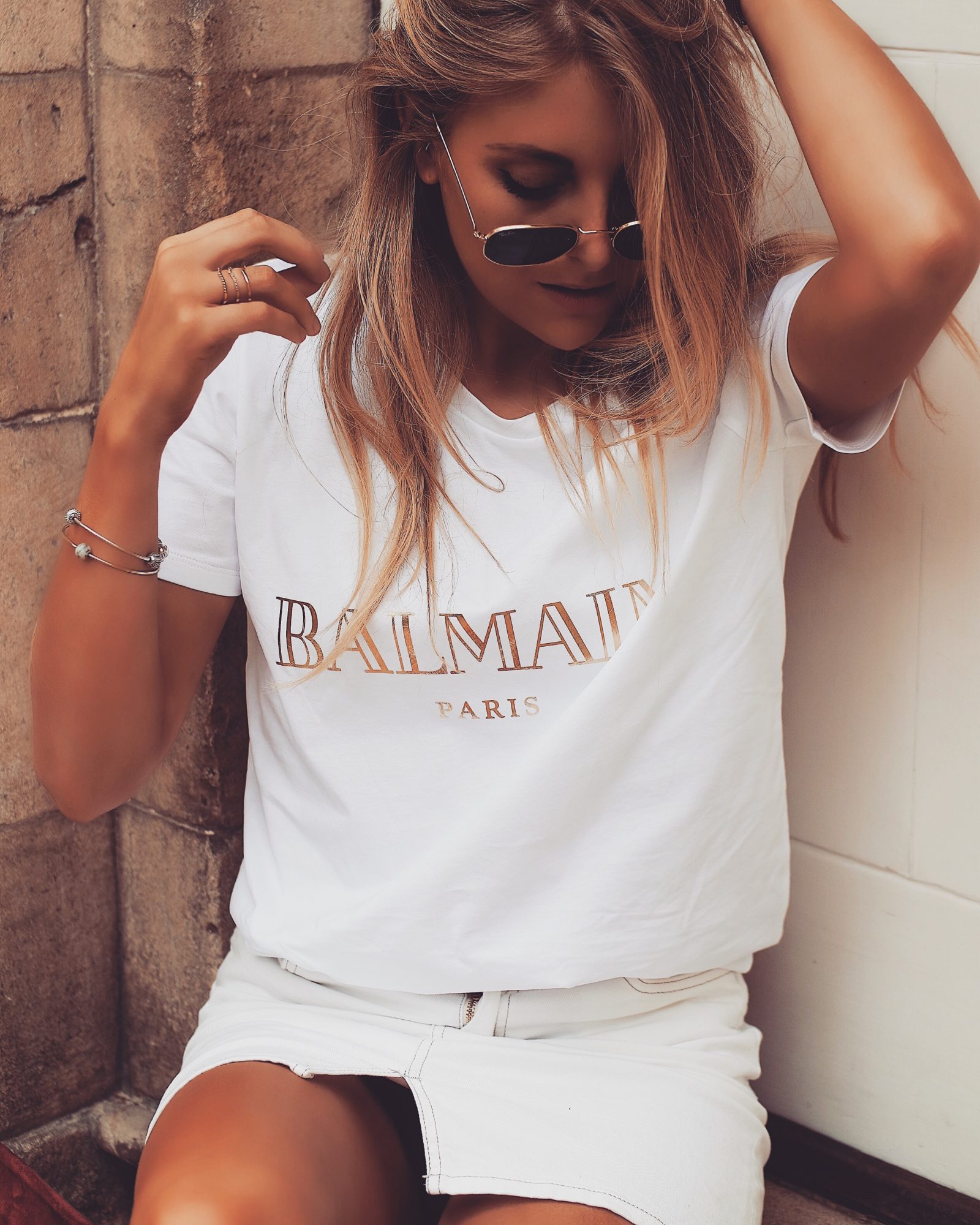 The Designer Slogan Tee - Balmain Tee