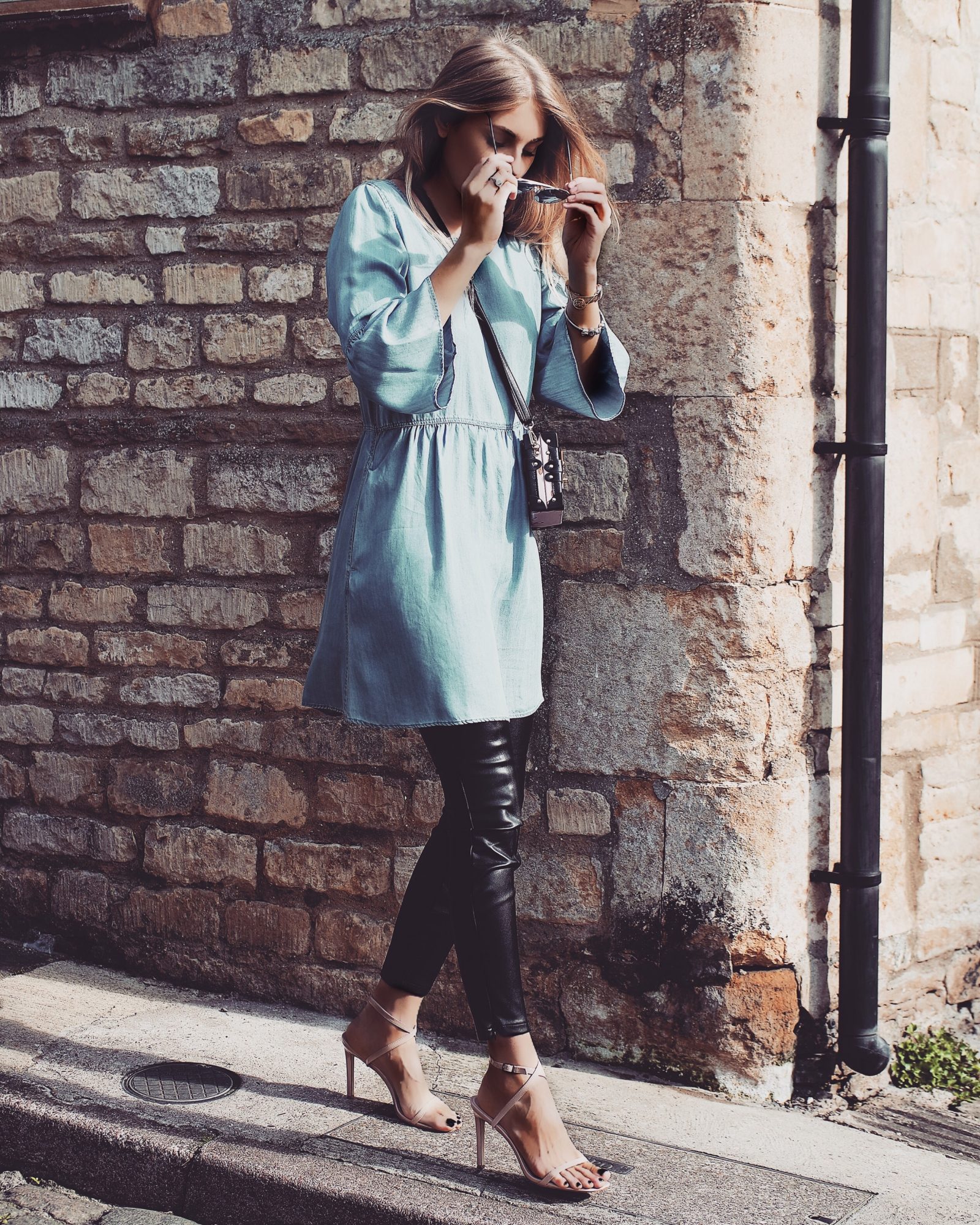 LFW Streetstyle - Chambray Tunic