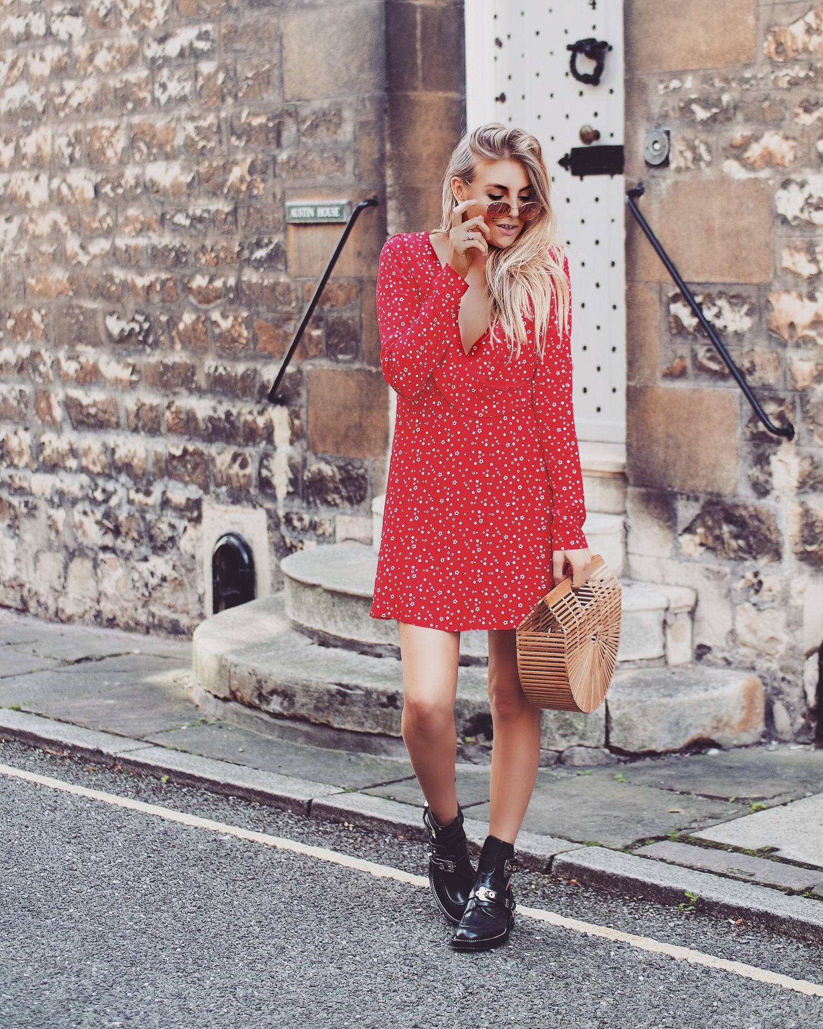 Little Red Dress - Street Style
