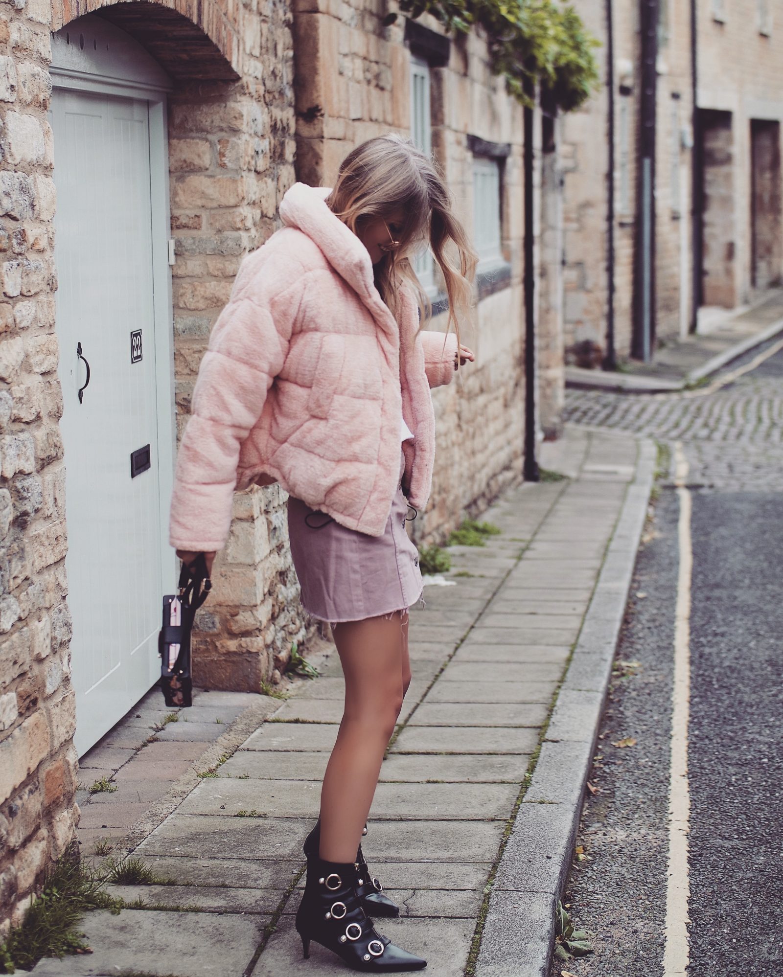 Teddy Puffa Jacket - All Pink Outfit 