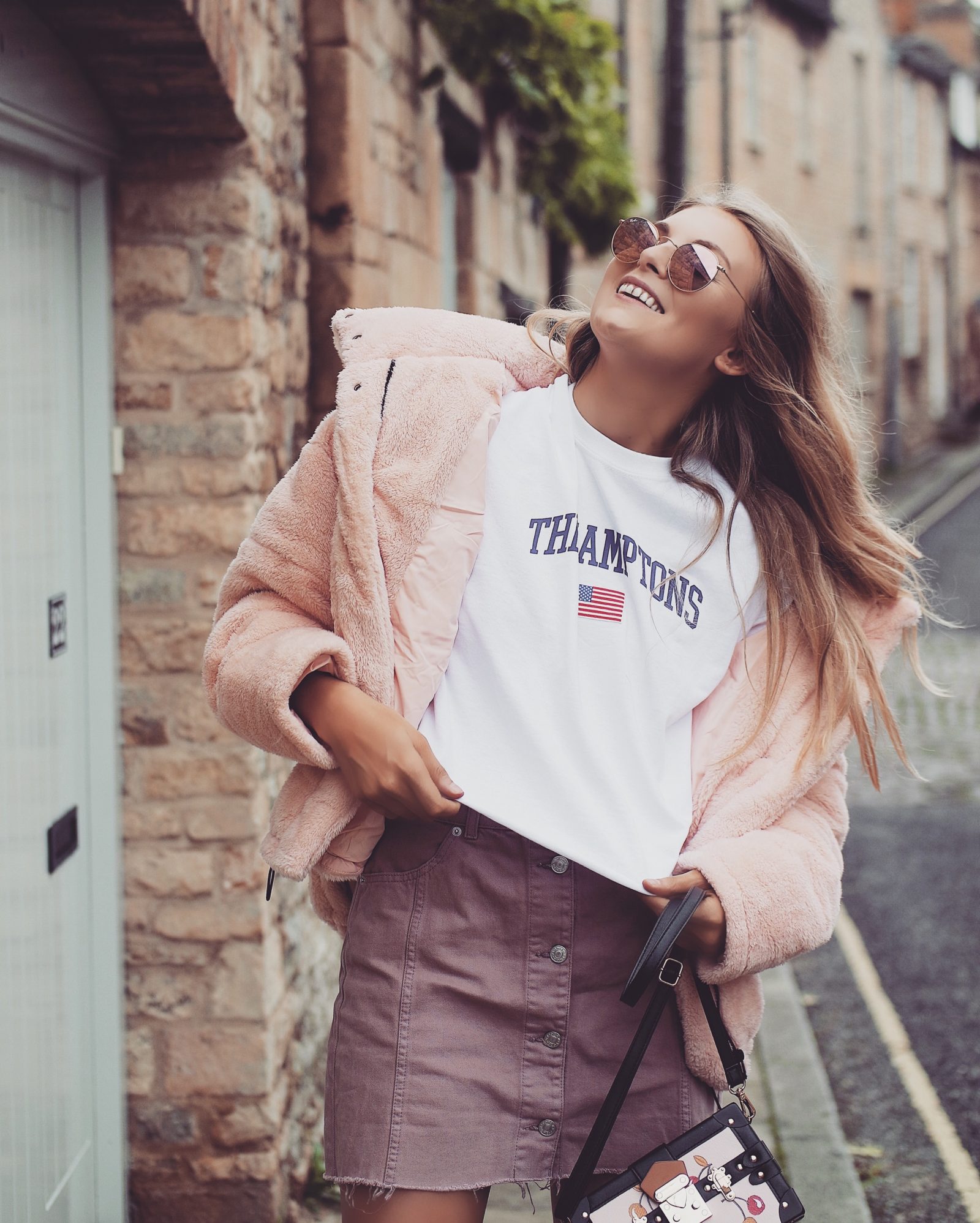 Teddy Puffa Jacket - Hamptons Slogan Tee