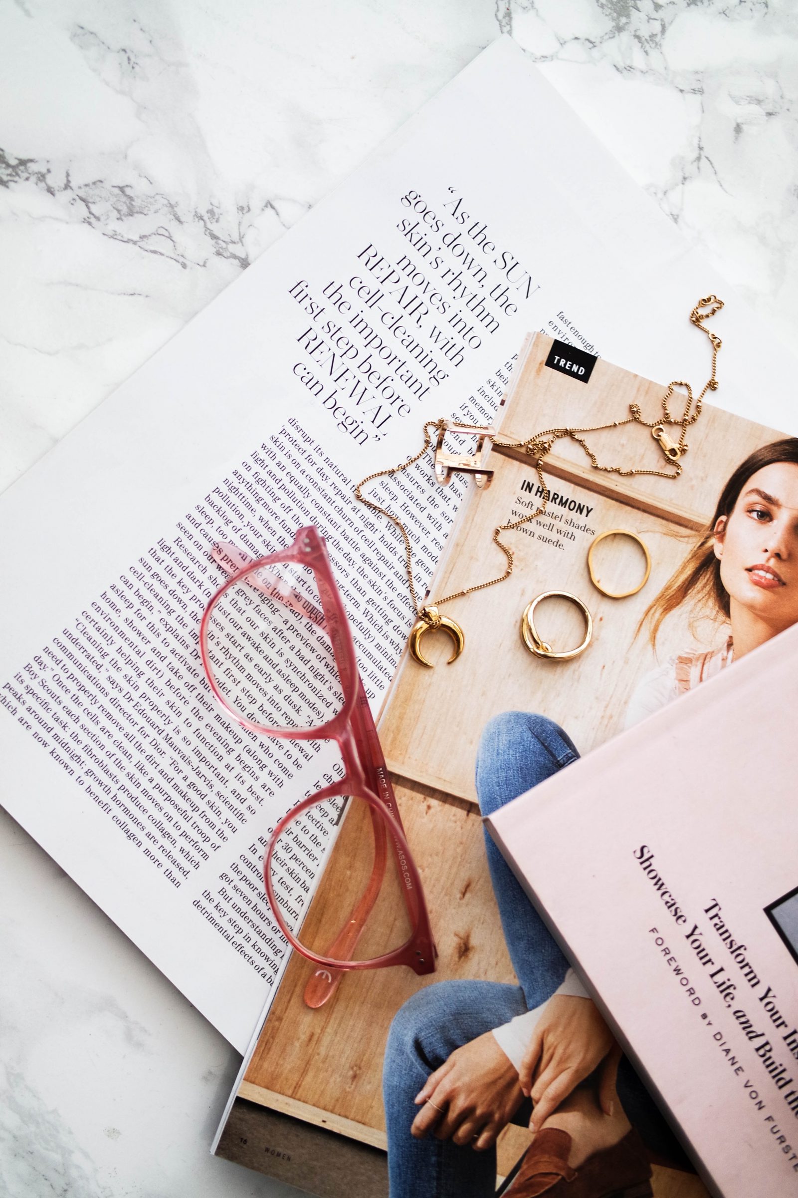 How To Start A Blog Pink Gold Flatlay