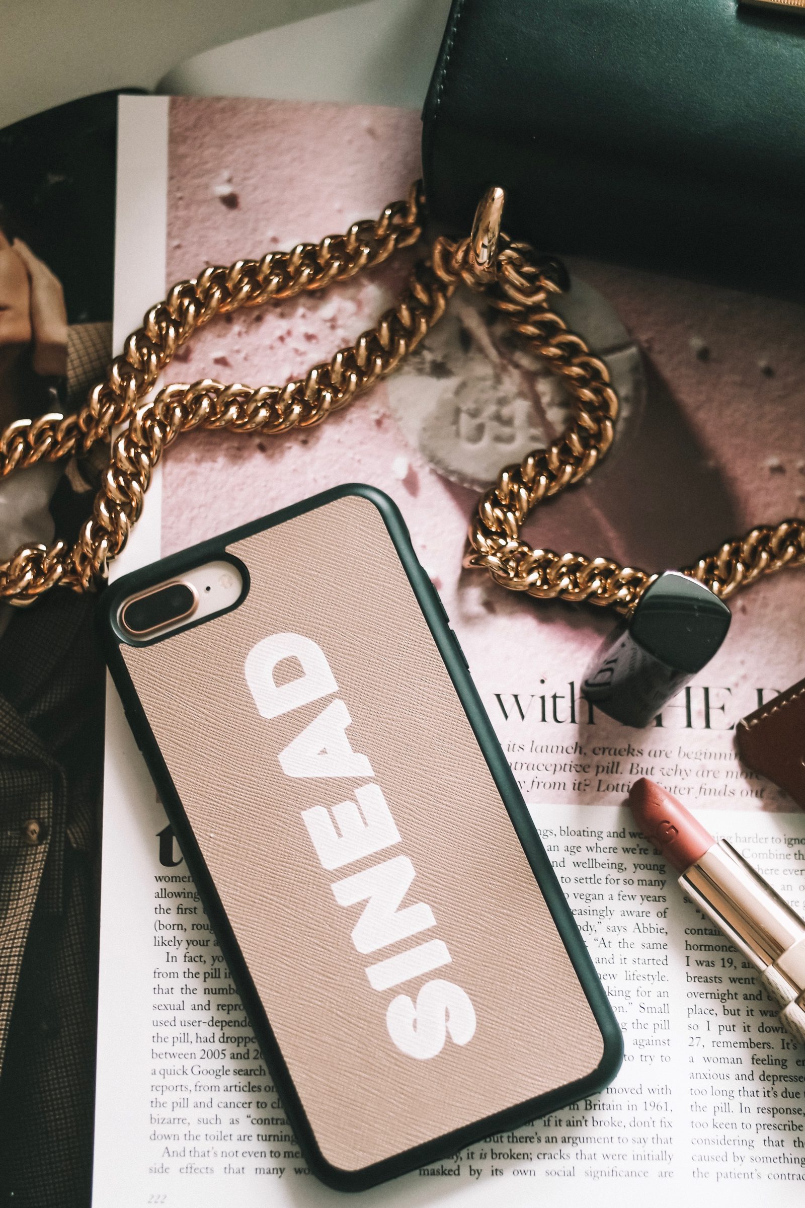 Brow TDE Leather Phone Case with Personalisation