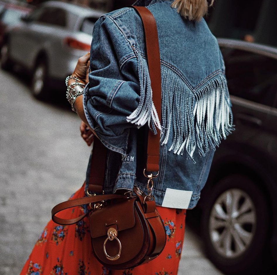chloe tess bag street style