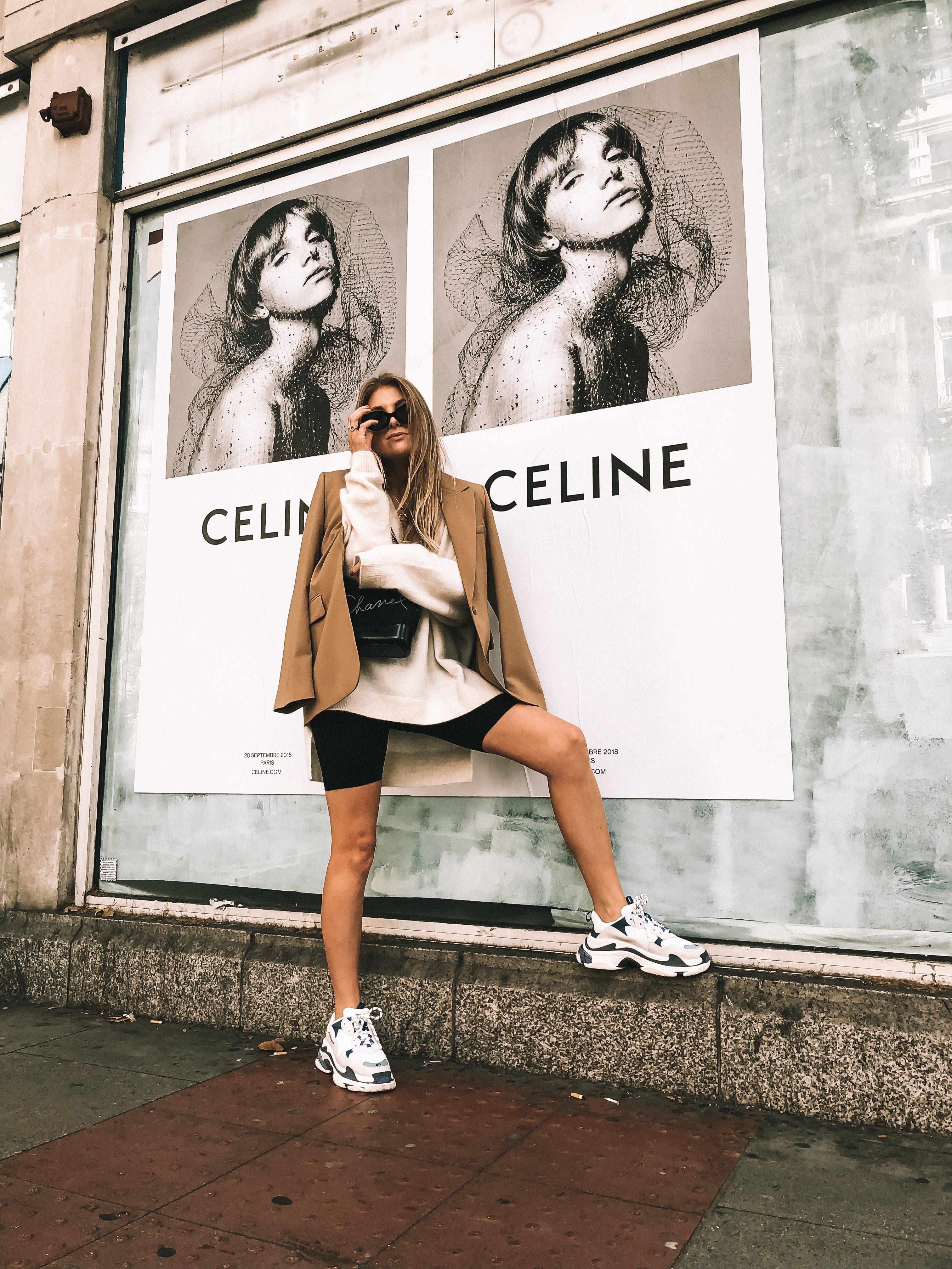 balenciaga triple s white outfit