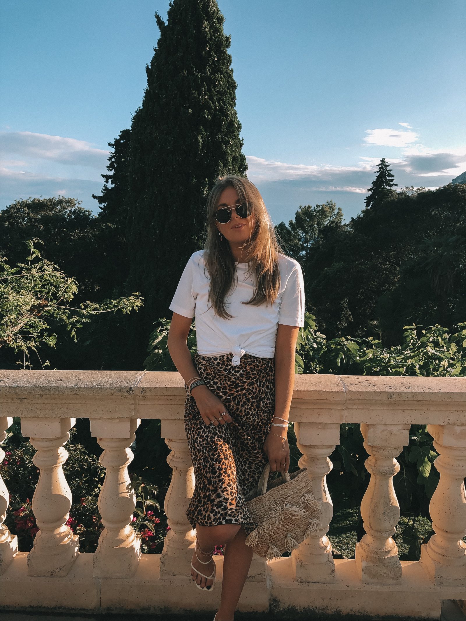 Nanushka Midi Skirt - Holiday Outfit Idea in Mallorca - Royal Hideaway Hotel Formentor